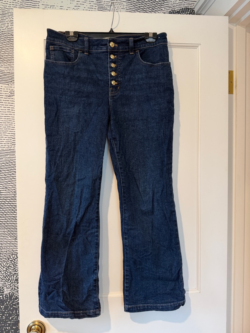 Madewell mid Rise kick out crop with brass Button-Fly, size 29 - Picture 4 of 10